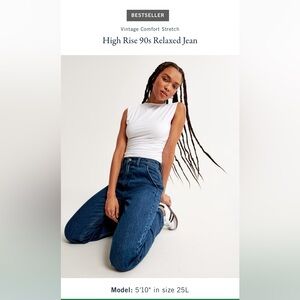 Abercrombie & Fitch ’90s Relaxed Jean – High Rise (29/8XL)